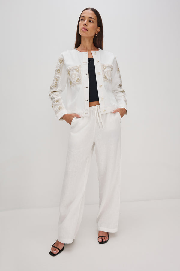 Rails Lido Jacket Vintage Ecru Crochet