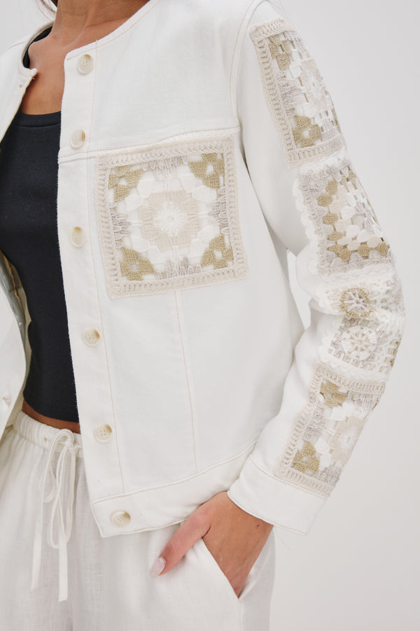 rails Lido jacket Vintage Ecru Crochet