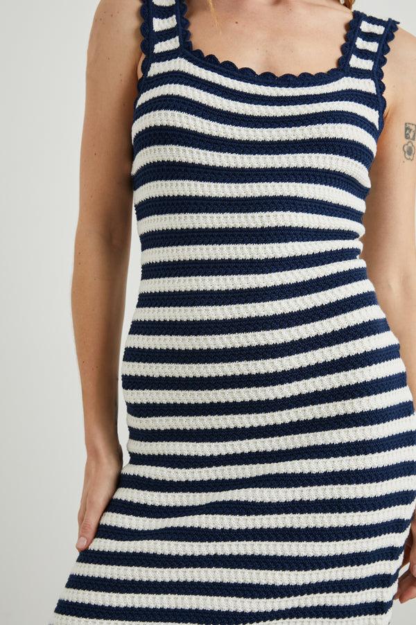 rails Lily dress White Navy Stripe