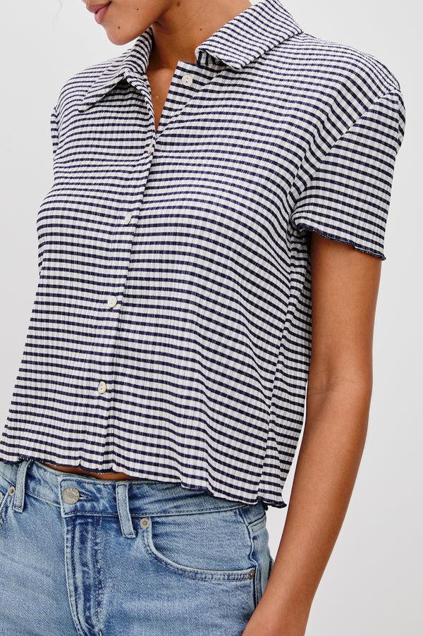 rails Limon shirt Navy Gingham