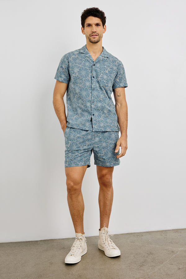 Rails Logan Short Multi Blue Sunflower