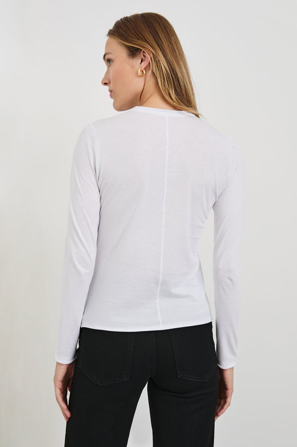 Rails Long Sleeve Crew Neck T-shirt White