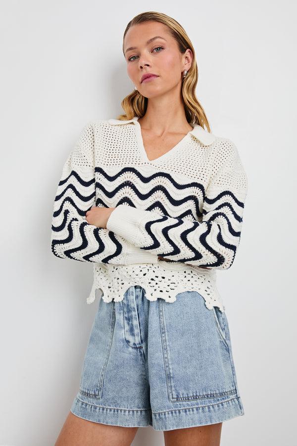 Rails Louise Sweater Wave Stripe