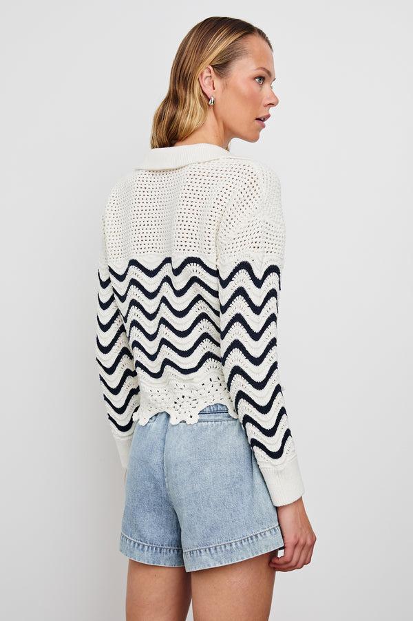 Rails Louise Sweater Wave Stripe