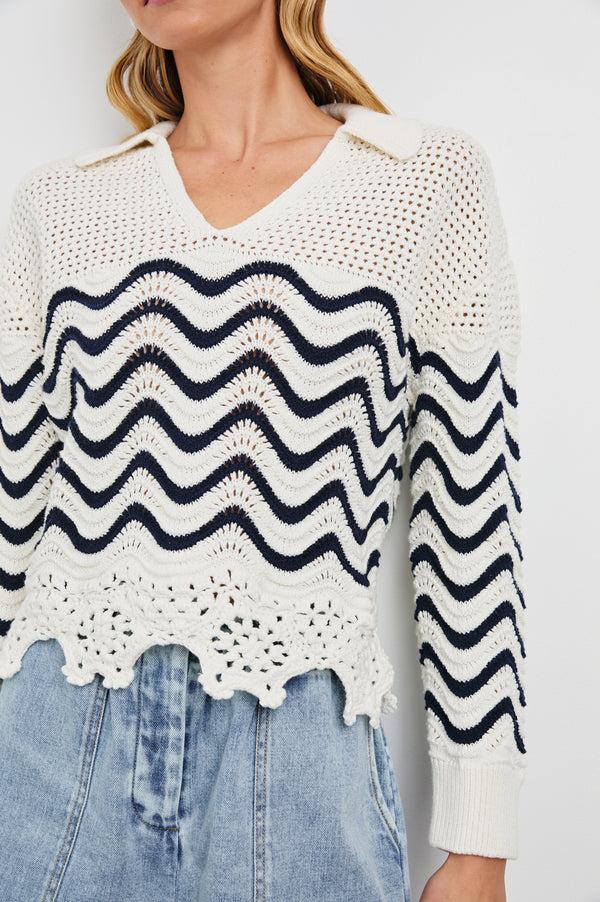 rails Louise sweater Wave Stripe