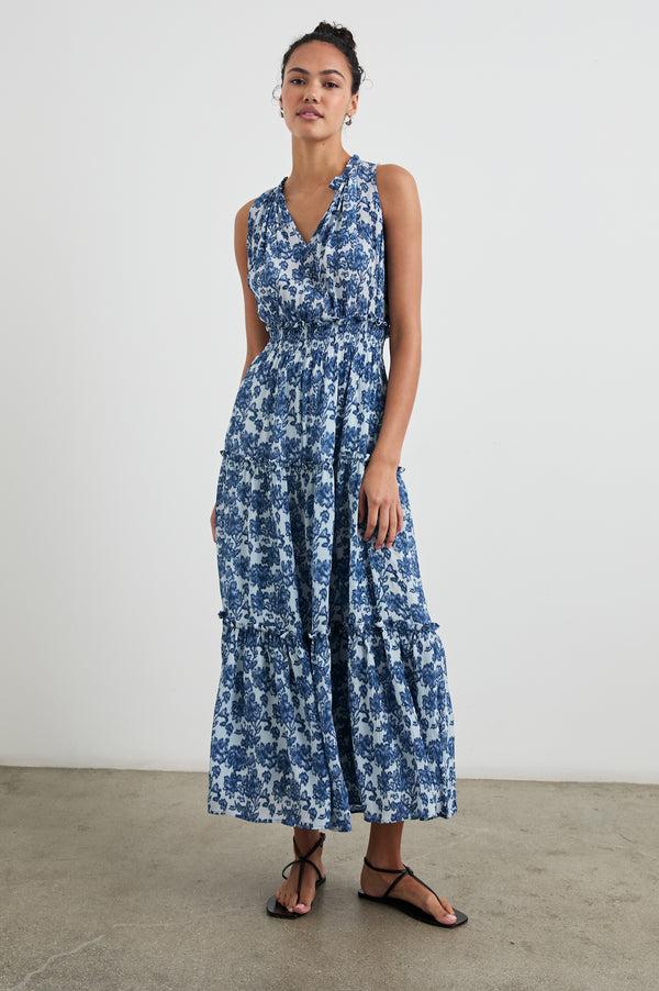 Rails Loulou Dress Chambray Floral