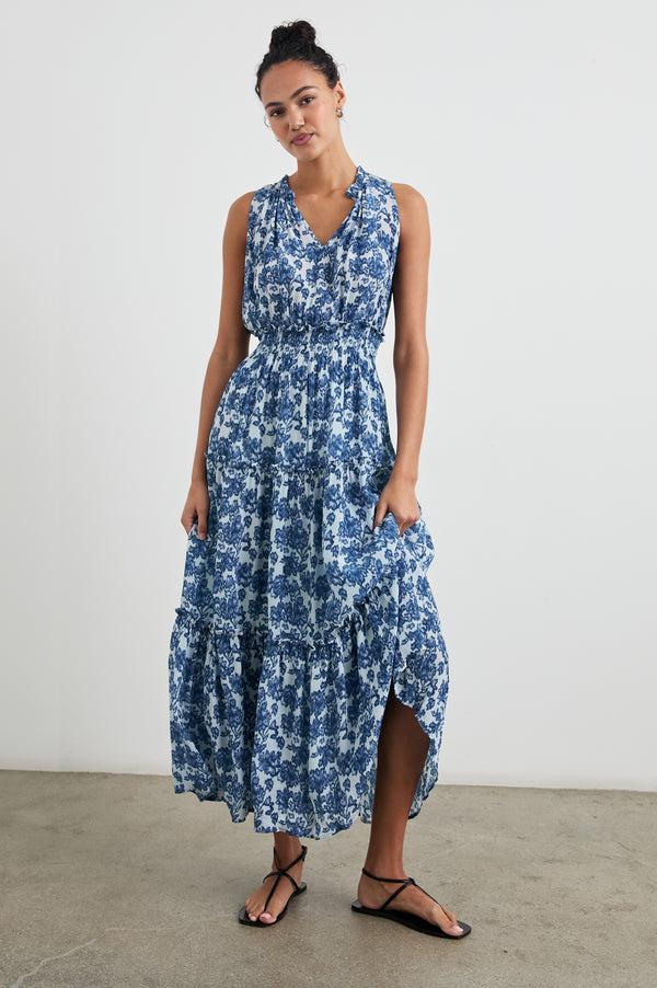 Rails Loulou Dress Chambray Floral