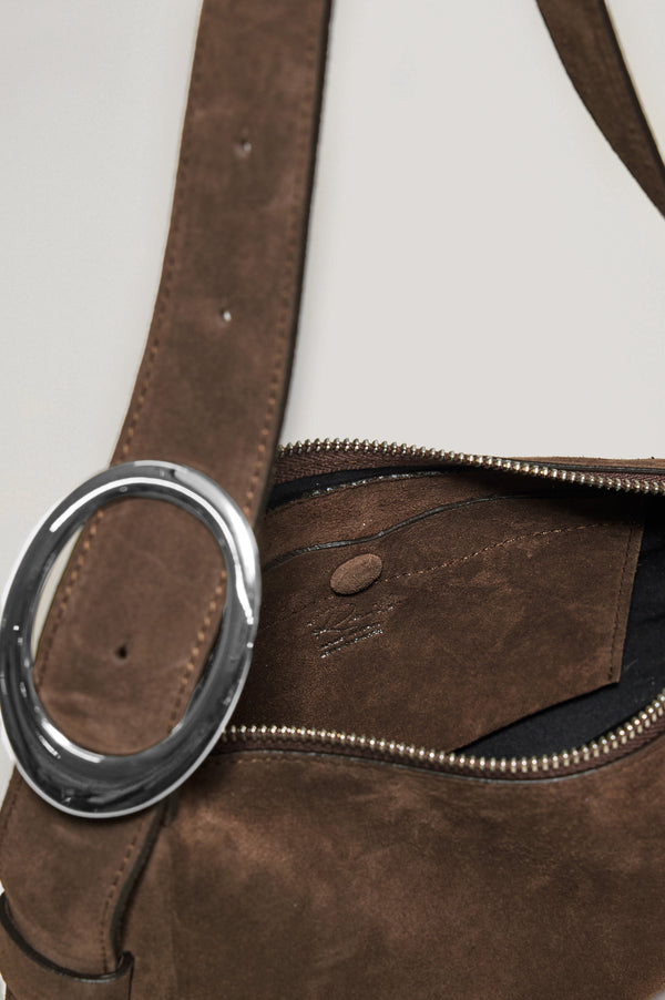 Rails Lucca Shoulder Bag Espresso Suede