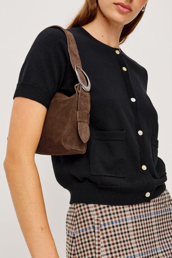 rails Lucca shoulder bag Espresso Suede