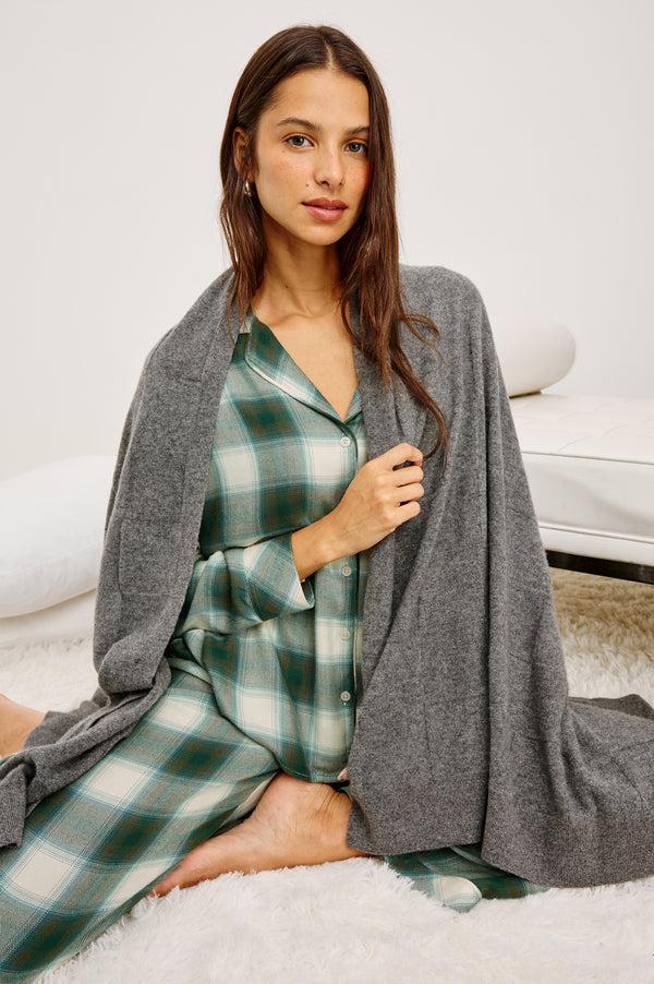 Rails Luna Pajama Set Ivory Olive Teal