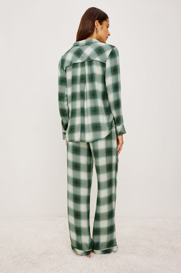 Rails Luna Pajama Set Ivory Olive Teal