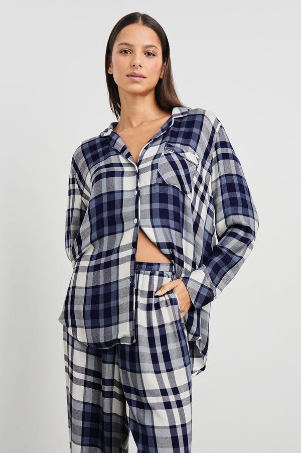 Rails Luna Pajama Set Lake Blue Cloud