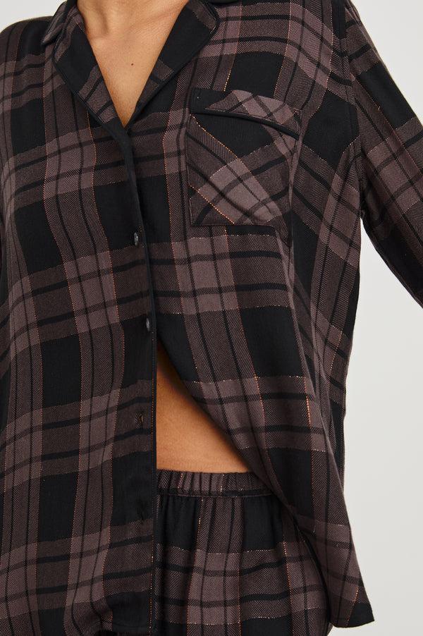 rails Luna pajama set Mauve Bronze Metallic Pitch