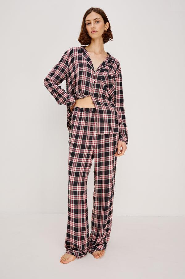 Rails Luna Pajama Set Onyx Plum