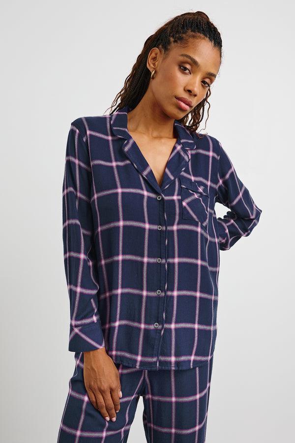 Rails Luna Pajama Set Sapphire Magenta