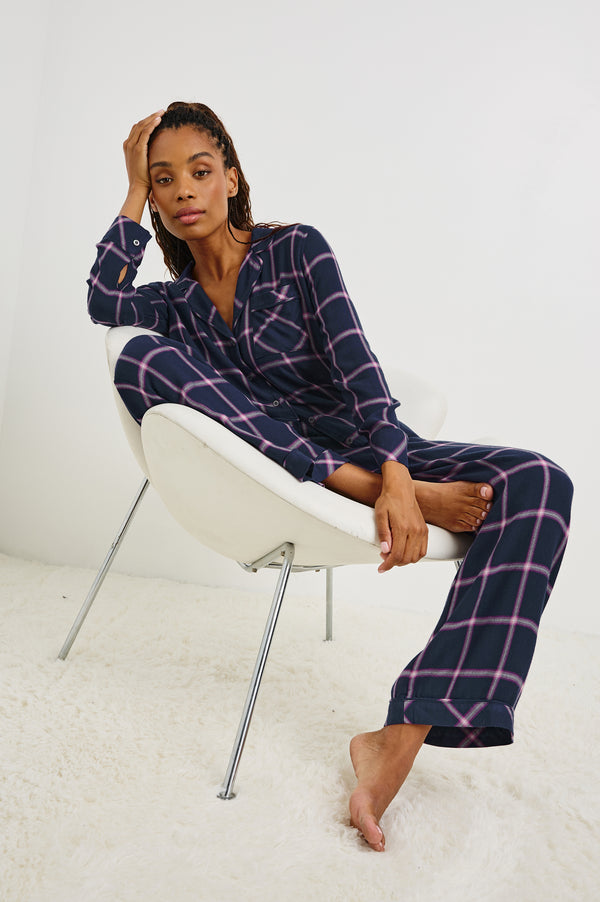 rails Luna pajama set Sapphire Magenta