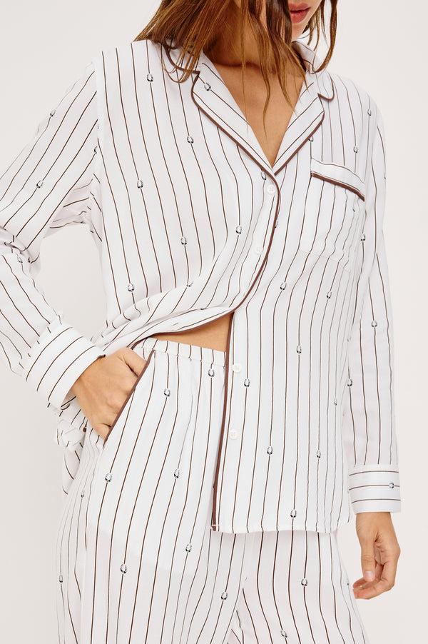 Rails Luna Pajama Set Striped Lucky Horseshoes