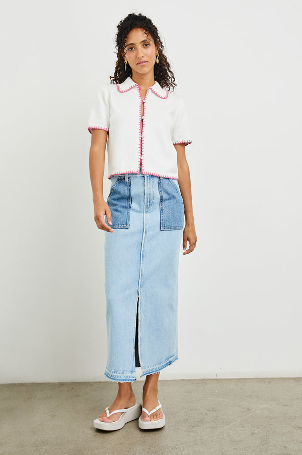 Rails Maliah Top Ivory Hibiscus