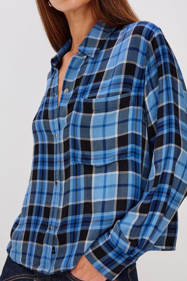 rails Malin shirt Midnight Blue White