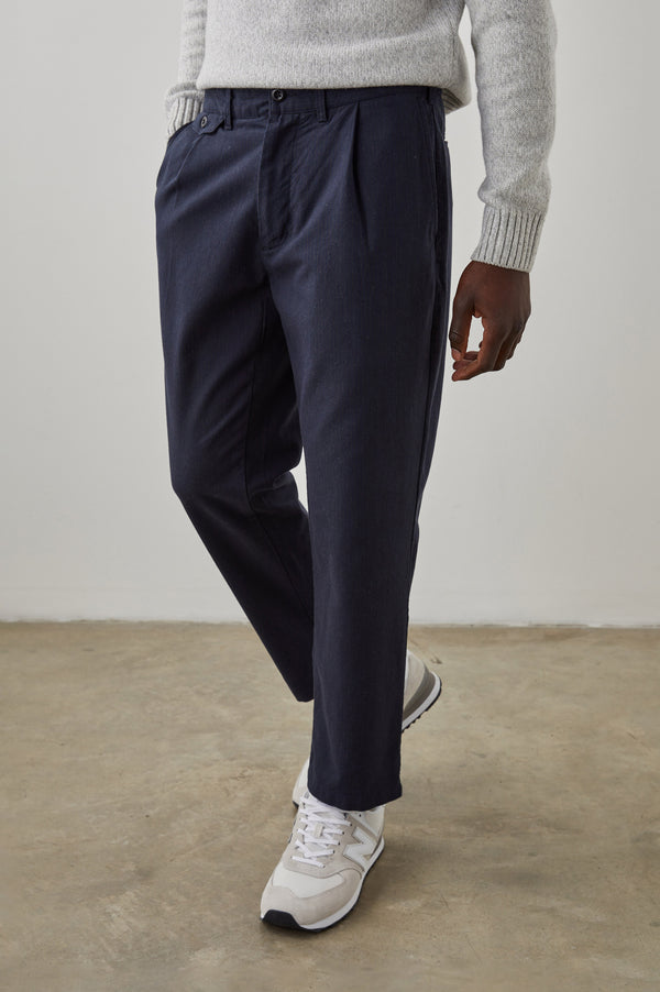 Rails Marcellus Pant Navy Charcoal Pin Stripe