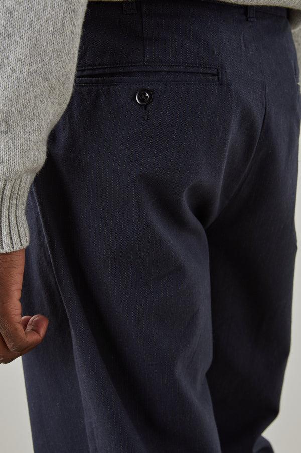 rails Marcellus pant Navy Charcoal Pin Stripe