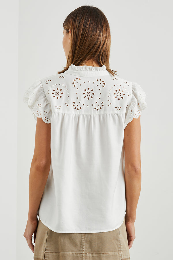 Rails Marlene Top White Denim