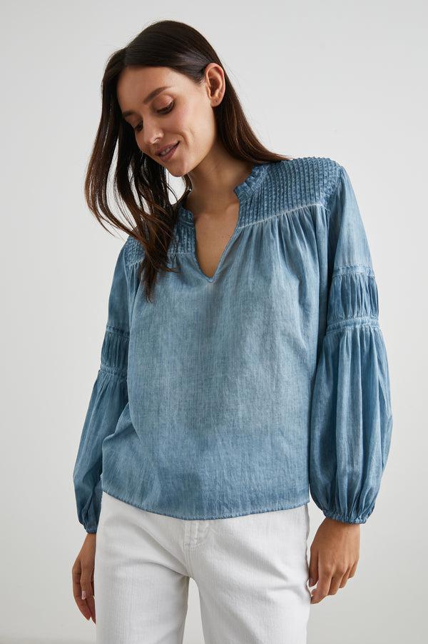 Rails Marli Top Faded Blue