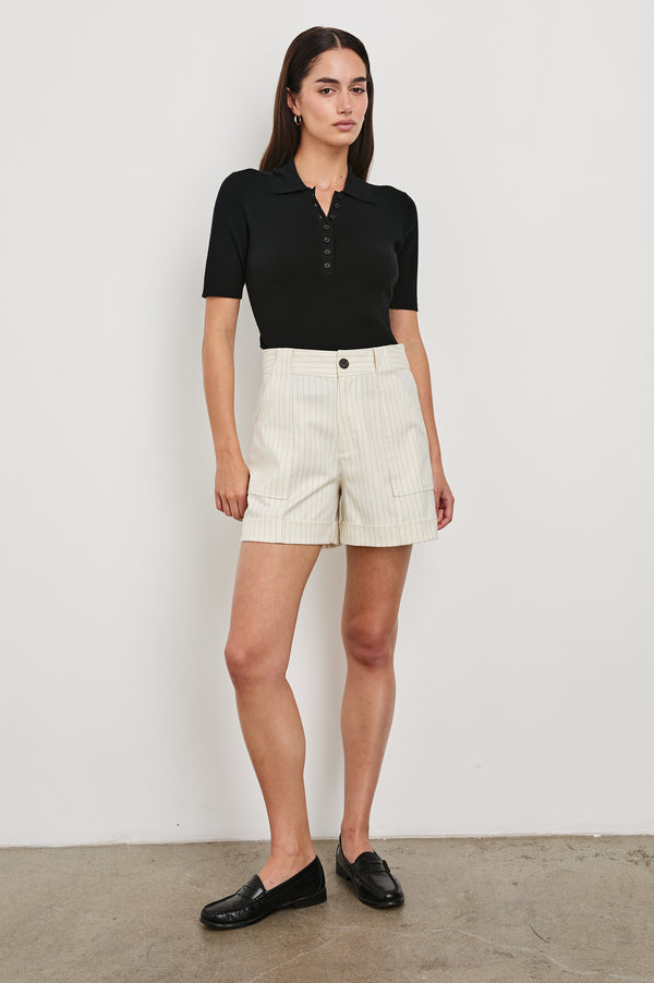 Rails Maryam Short Birch Pinstripe