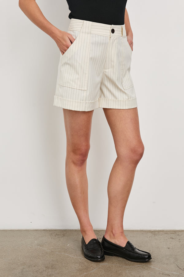 Rails Maryam Short Birch Pinstripe