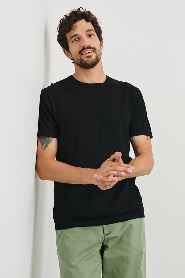 Rails Mason Cotton Cashmere T-shirt Black