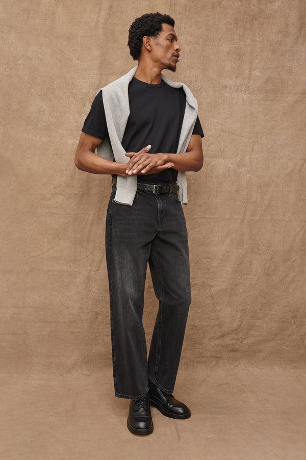 Rails Mason Cotton Cashmere T-shirt Black