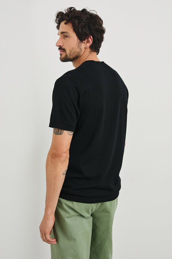 Rails Mason Cotton Cashmere T-shirt Black