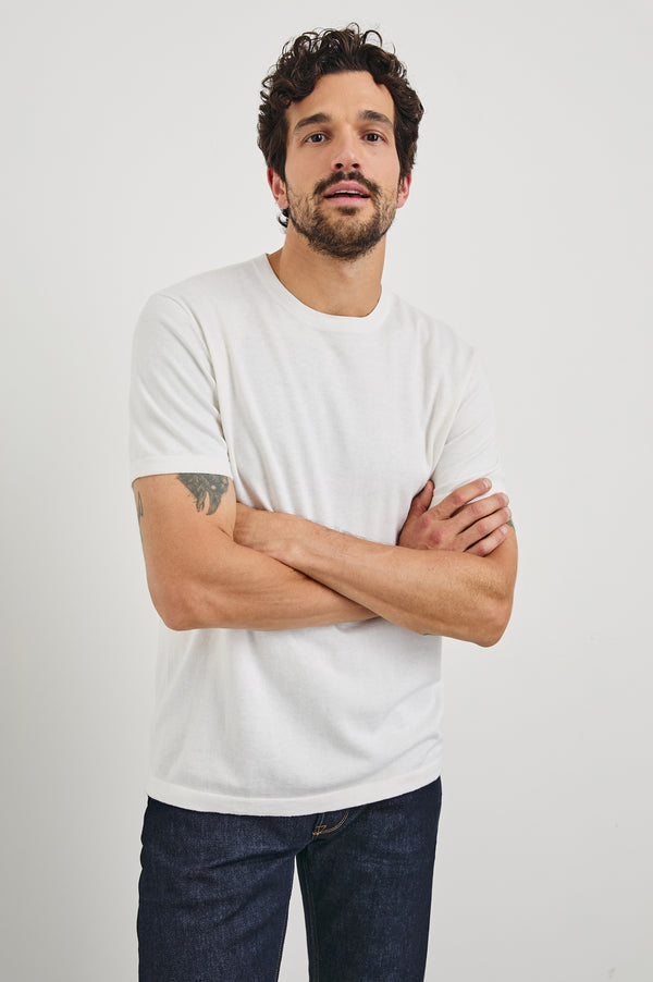 Rails Mason Cotton Cashmere T-shirt Cream