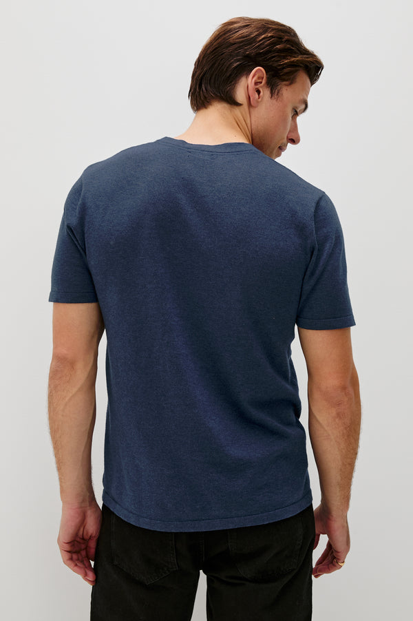 Rails Mason Cotton Cashmere T-shirt Heather Blue