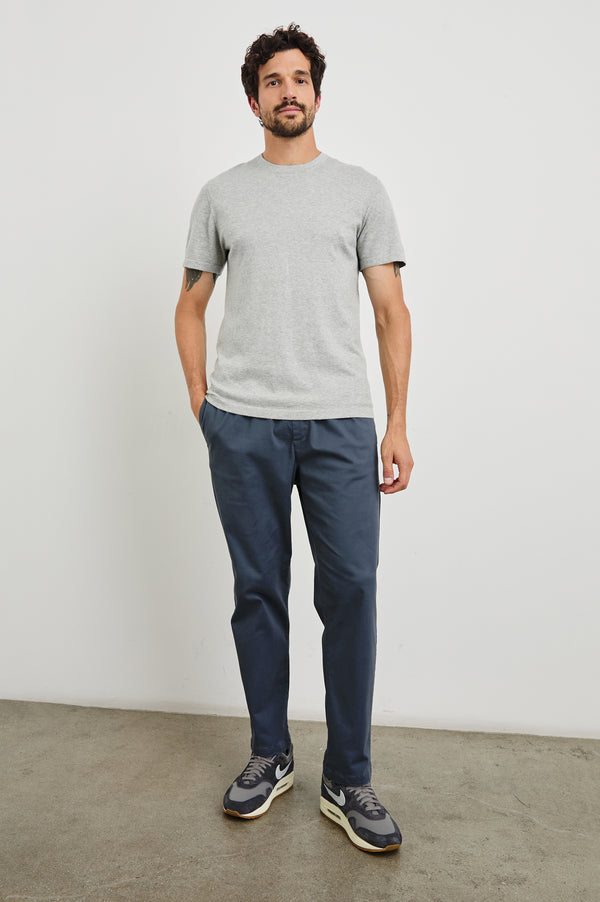 Rails Mason Cotton Cashmere T-shirt Heather Grey