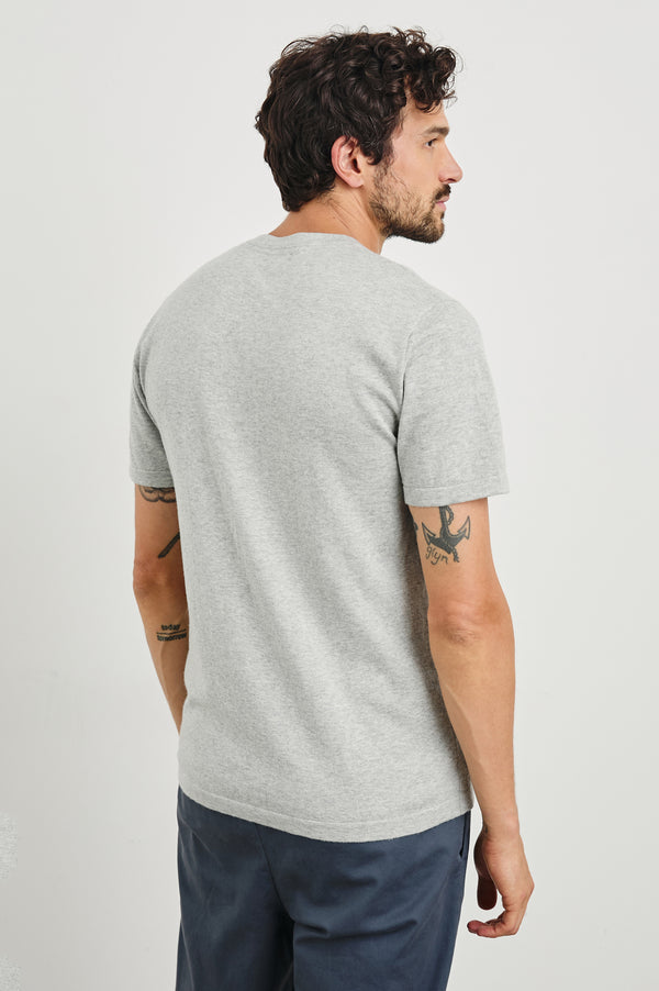 Rails Mason Cotton Cashmere T-shirt Heather Grey