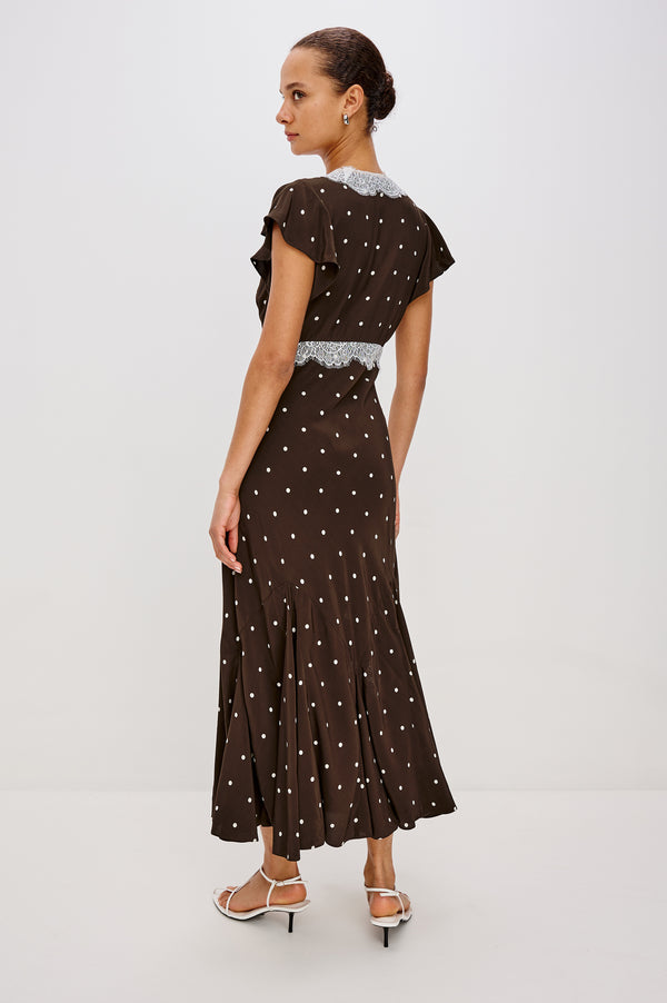 Rails Mattia Dress Cocoa Polka Dots