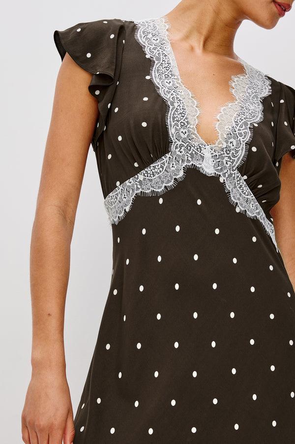 rails Mattia dress Cocoa Polka Dots