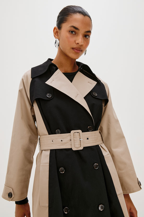 rails Maud coat Black Taupe