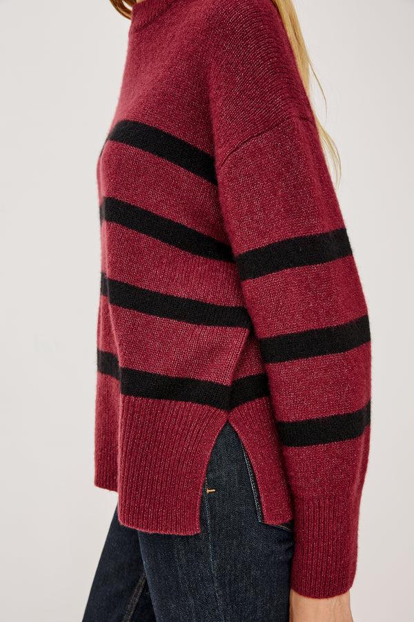 rails Miranda sweater Garnet Black Stripe
