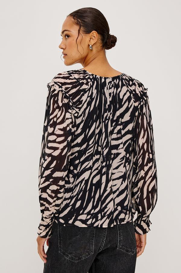 Rails Mirna Top Ivory Tiger Stripe