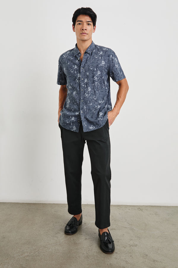 Rails Monaco Shirt Navy Floral Brush