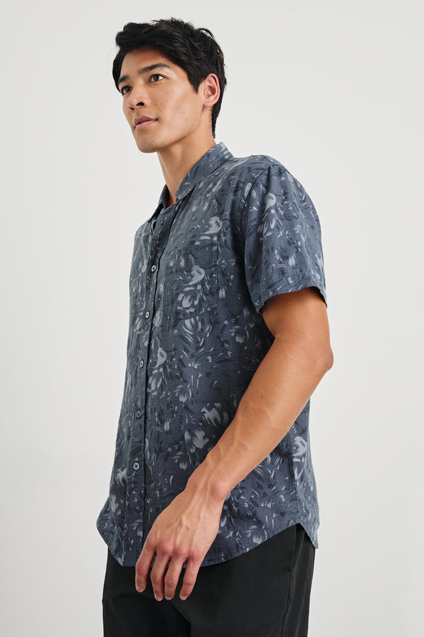 Rails Monaco Shirt Navy Floral Brush