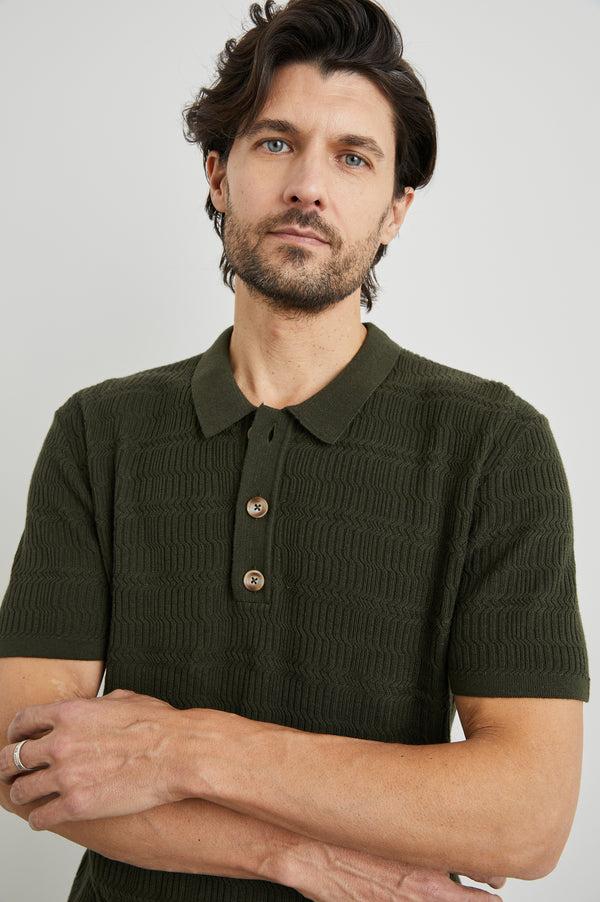 Rails Nathan Polo Shirt Ancient Olive