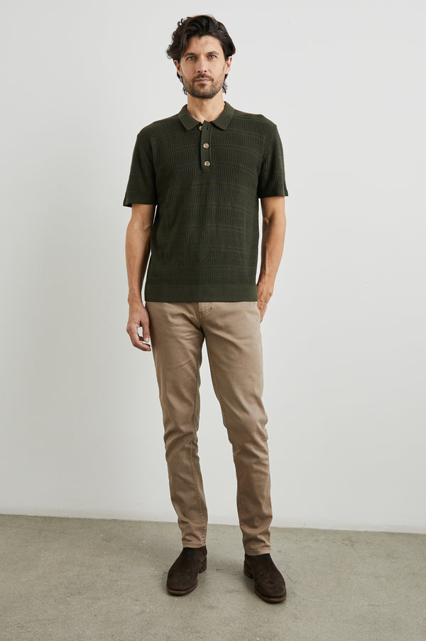 Rails Nathan Polo Shirt Ancient Olive