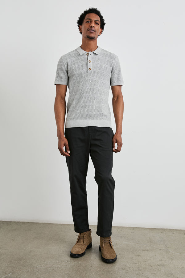 Rails Nathan Polo Shirt Concrete Melange