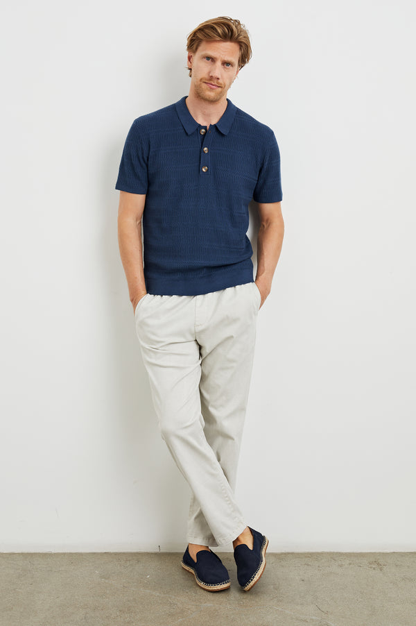 Rails Nathan Polo Shirt Peterson Blue