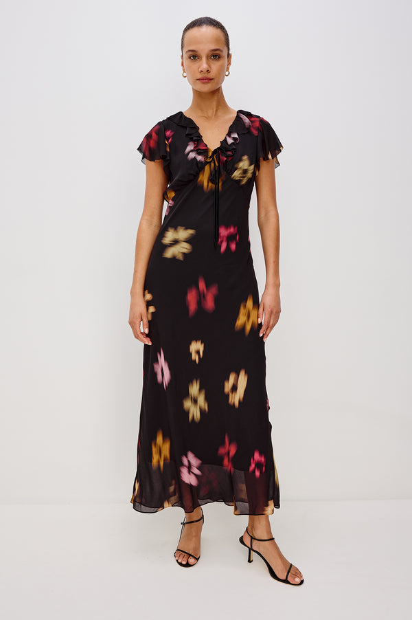 Rails Neela Dress Onyx Blurred Floral