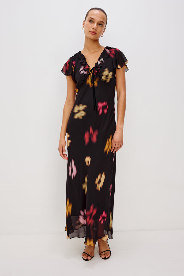 Rails Neela Dress Onyx Blurred Floral