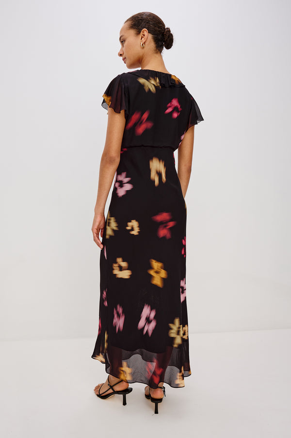 Rails Neela Dress Onyx Blurred Floral